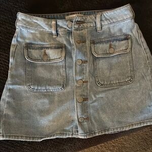PacSun Blue A-Line Mini Skirt Casual